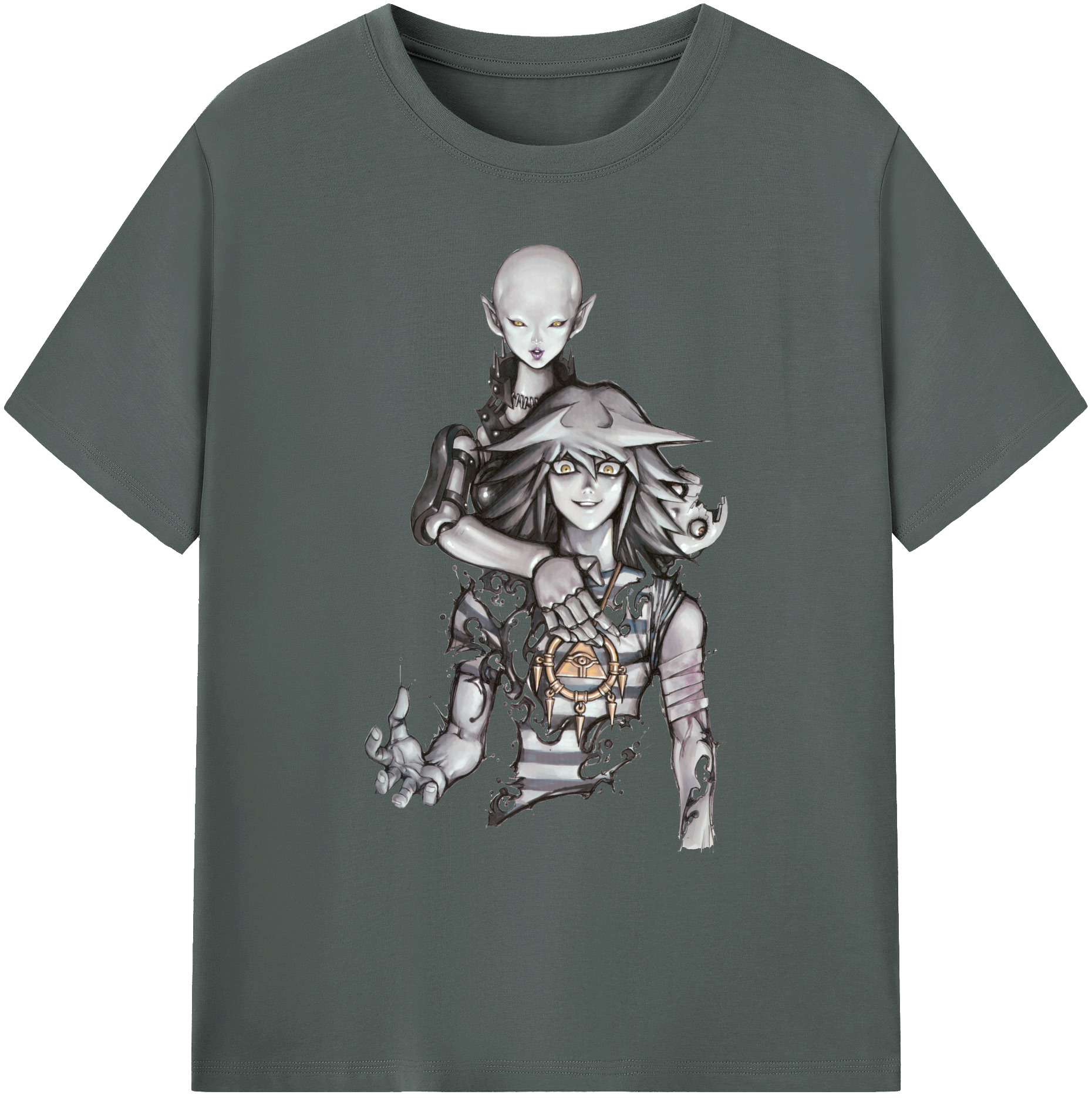 （画像用） 遊☆戯☆王 Yu-Gi-Oh! 綿100％ メンズ半袖Tシャツ｜肌触りやわらか＆通気性